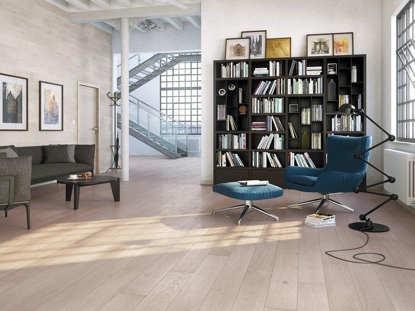 Parkett Eiche Gebürstet Weiss - Oak Cappuccino | IperCeramica