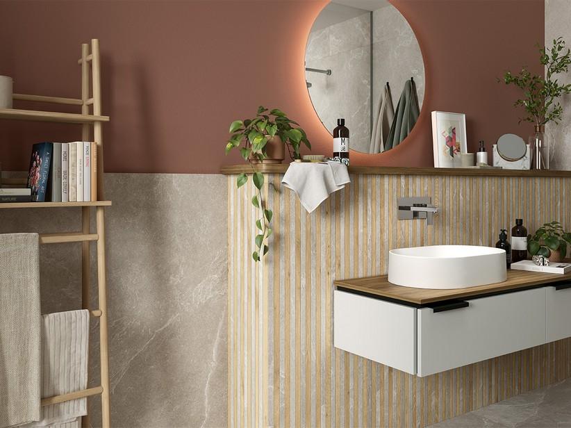 Mosaik Cardiff Grey Stick Mix 20x120 Feinsteinzeug Schiefersteinoptik Grau | IperCeramica