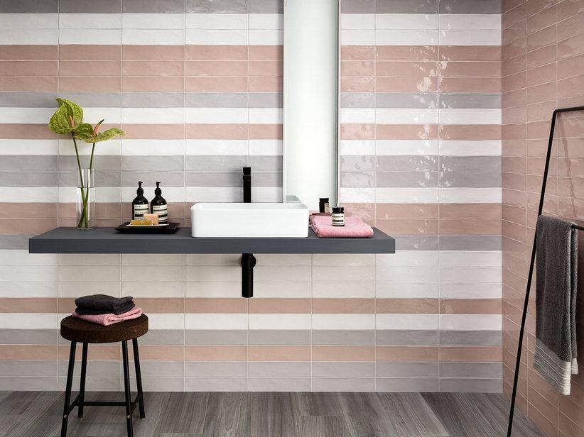 Wandfliese Chelsea Oyster 7,5X30 Riemchen Glänzend Grau | IperCeramica