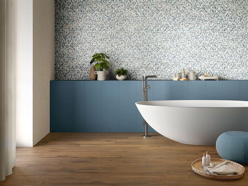 Glasmosaik Chester Blue 31,8x31,8 cm Hellblau | IperCeramica