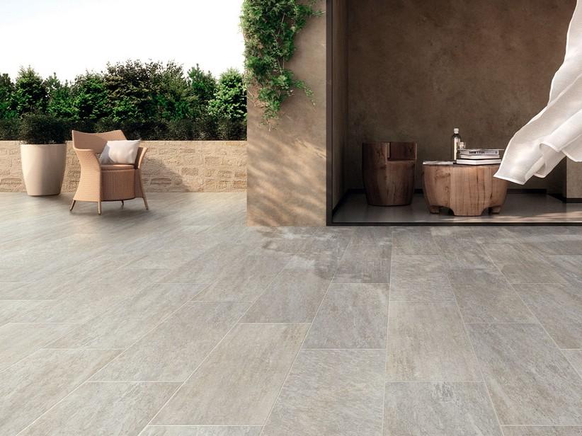 Fliese Cheyenne Grey 30,8X61,5 Feinsteinzeug für Aussenbereich Steinoptik Grau | IperCeramica