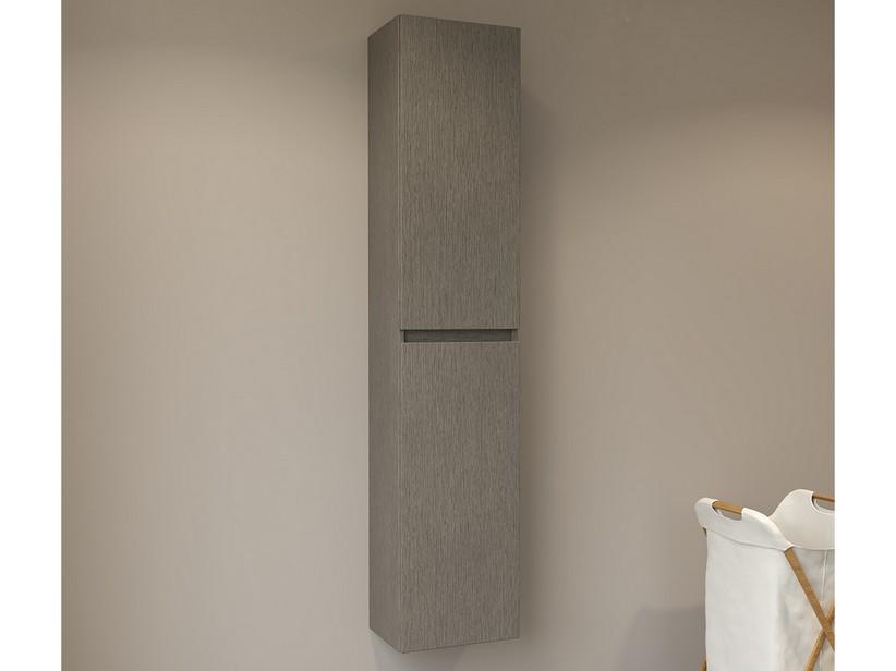 Hängehochschrank COMPACT-39 2-türig umkehrbar Lärche grau | IperCeramica