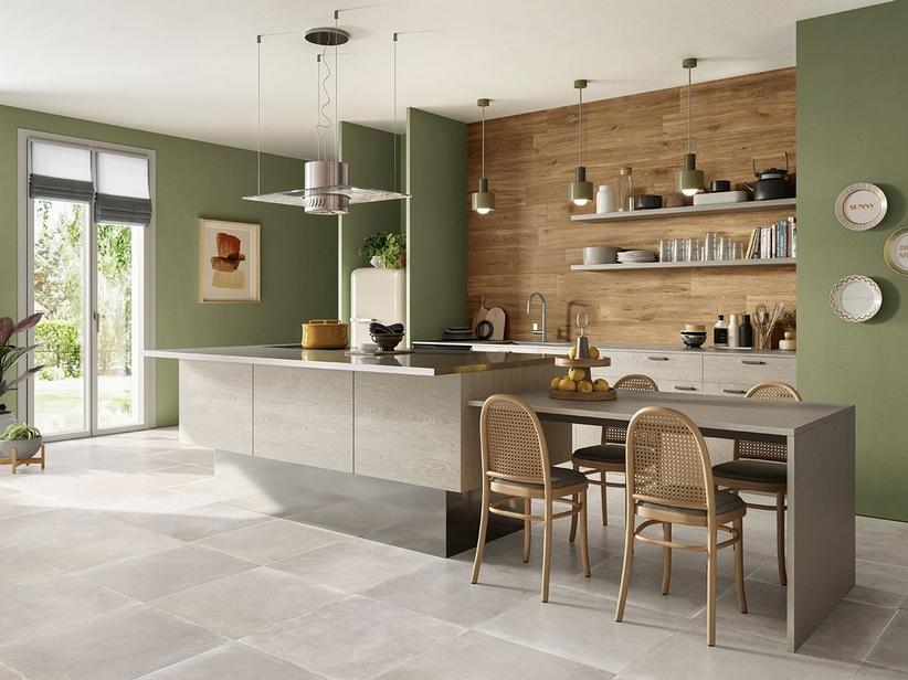 Fliese Concrete Grey 60x60 Feinsteinzeug Zementoptik hell grau | IperCeramica