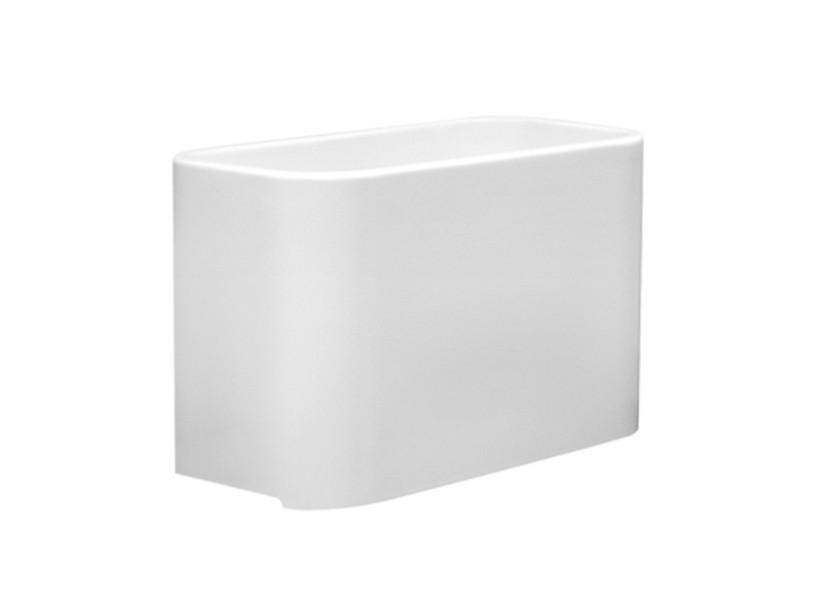 Aufsatzwaschbecken Cosa Eimer 50x30H35 aus Keramik Weiß Glänzend | IperCeramica