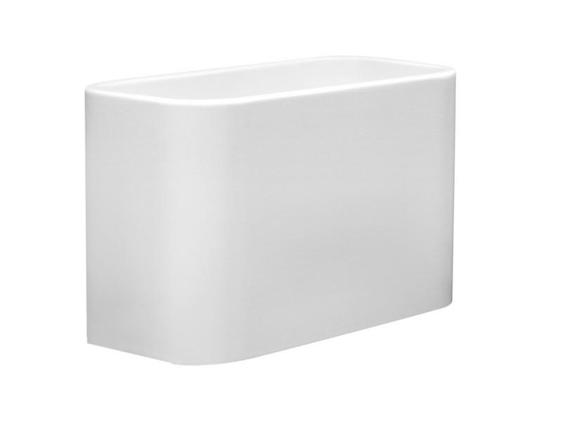 Aufsatzwaschbecken Cosa Eimer 50x30H35 aus Keramik Weiß Matt | IperCeramica