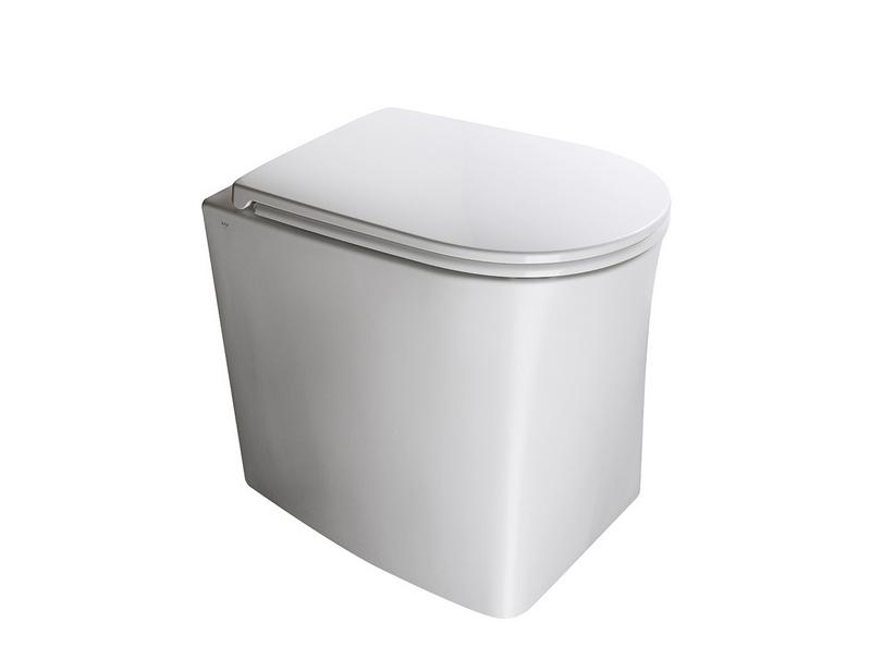 Stand-WC Dp spülrandlos, wandbündig, matt weiß | IperCeramica