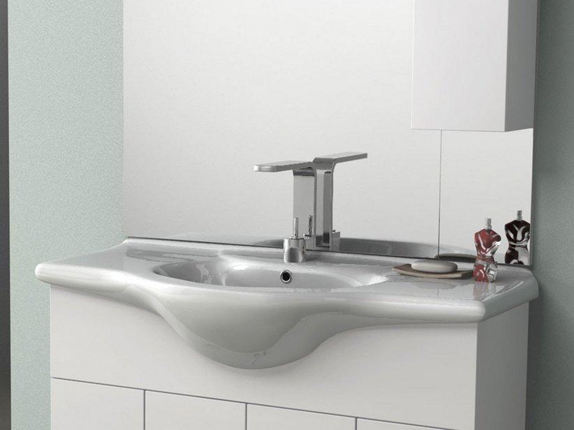 EINBAUWASCHBECKEN SOFT/EASY 105 105X50 cm KERAMIK WEISS GLÄNZEND | IperCeramica