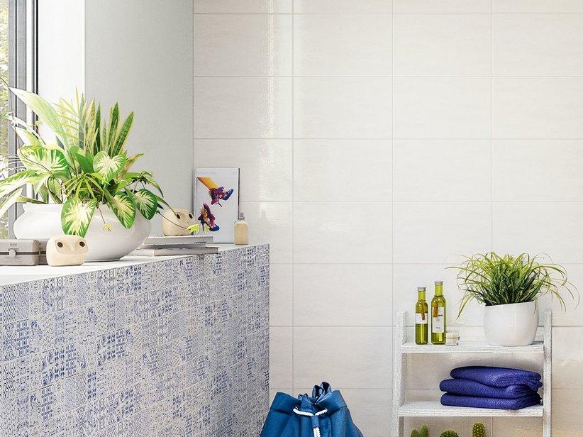 Fliese Easy White 25X40 glänzend Weiß | IperCeramica