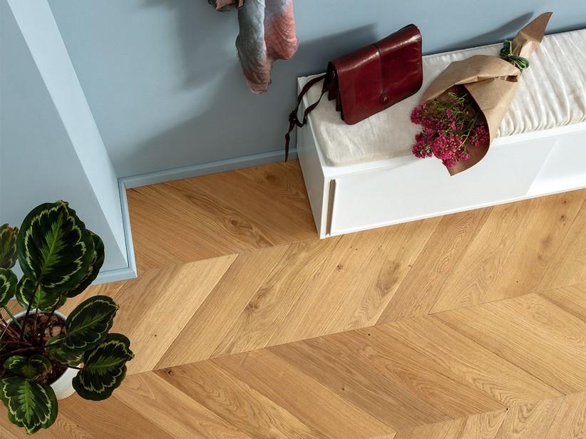 Parkett Eiche französischer Fischgrät Natur - Epoque Chevron Naturale | IperCeramica