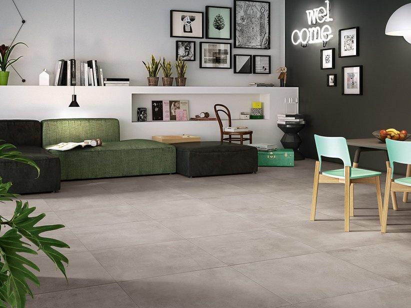 Fliese Folk Grau 60X60 Feinsteinzeug Zementoptik | IperCeramica