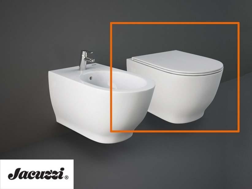 JACUZZI® GLOW HÄNGENDES WC cm 56x36 RIMLESS VERBORGENE BEFESTIGUNGEN | IperCeramica