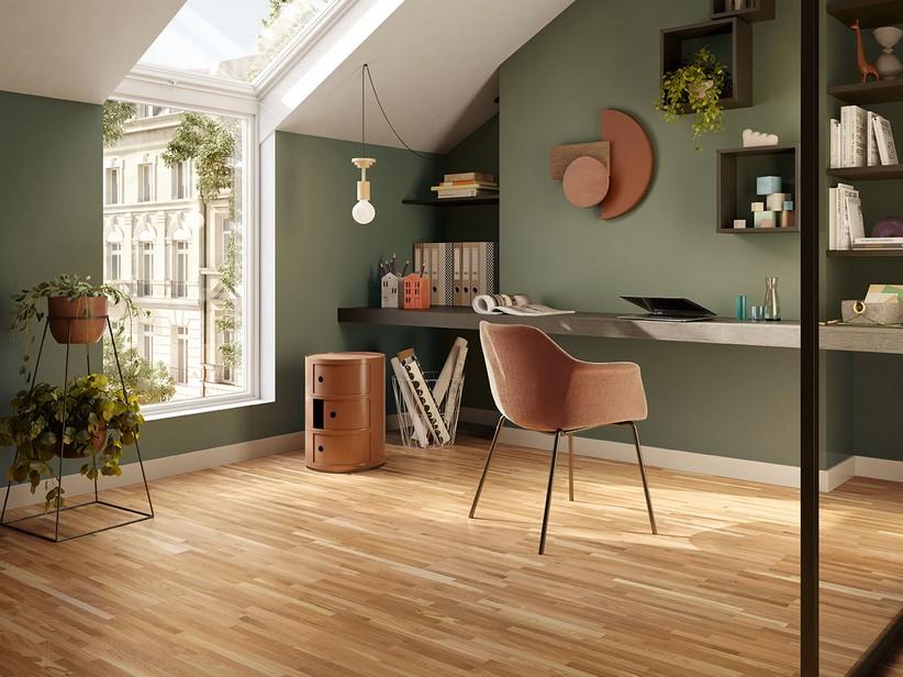 Parkett Natur Eiche 6 Strip lackiert poliert - Hangar 6 Natural | IperCeramica