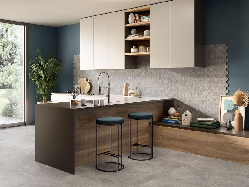 Fliese Highlands Grey 60x120 Feinsteinzeug Limestone Grau | IperCeramica