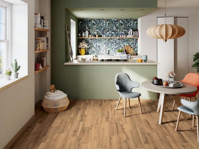 Fliese Hill Brown 15,2x60,5 Feinsteinzeug Eichenholzoptik Braun | IperCeramica