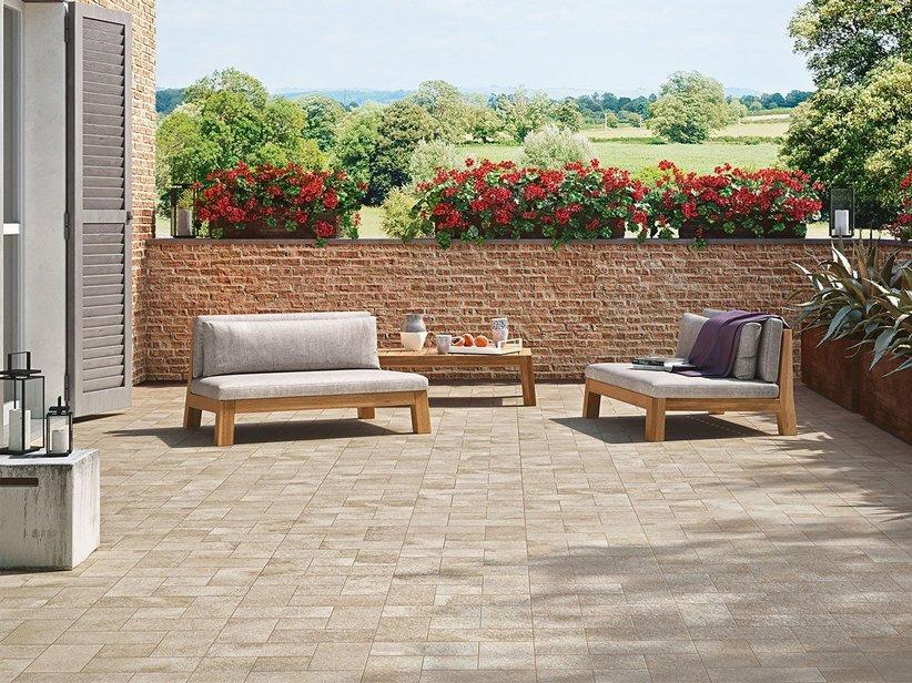 Fliese Hyde Park Beige 15X30 Feinsteinzeug für Aussen Steinoptik | IperCeramica
