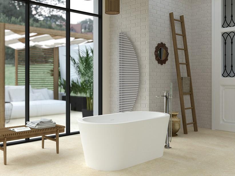 Freistehende Badewanne Ibiza 150x75 Acryl Weiß Glänzend | IperCeramica