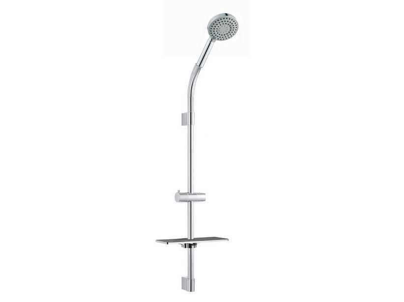 BRAUSEGARNITUR ILARIA MESSING CHROM MIT ABLAGE | IperCeramica