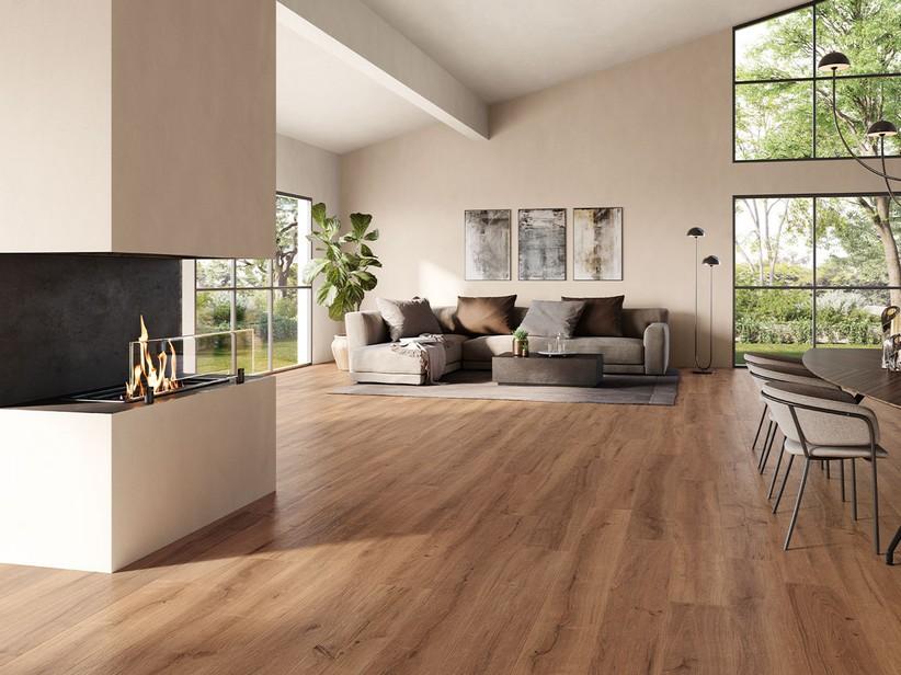 Fliese Inside Brown 20X169 Feinsteinzeug mit brauner Holzoptik | IperCeramica