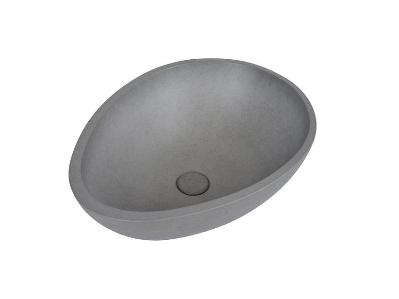 Aufsatzwaschbecken Concrete 53,4x39 cm H16,7 aus Harz und Zement | IperCeramica