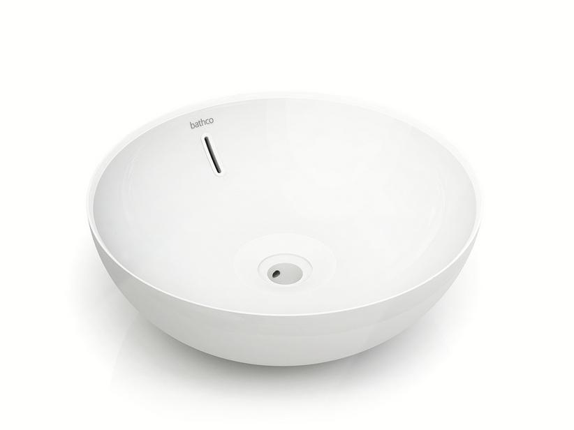 AUFSATZWASCHBECKEN VILLAREAL Ø42XH15 cm KERAMIK WEISS GLÄNZEND | IperCeramica
