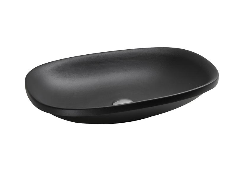 HALBEINBAU-AUFSATZWASCHBECKEN WILD 60 cm SCHWARZ MATT | IperCeramica
