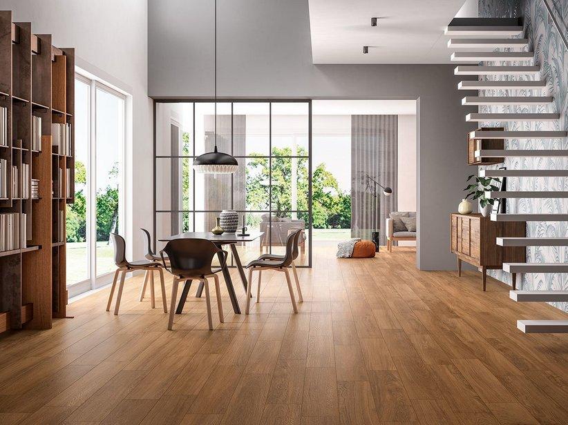 Fliese Life Brown 20X120 Feinsteinzeug Holzoptik Braun | IperCeramica