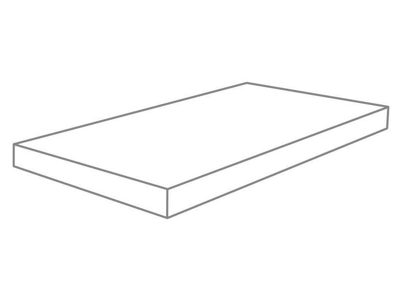 Megastep Linksecke 30X120X3X3 - Stufe Feinsteinzeug Unique Natural | IperCeramica