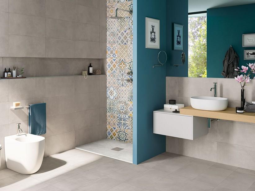 Fliese Metropolitan Grey 30X60 Feinsteinzeug mit Zementoptik Grau | IperCeramica