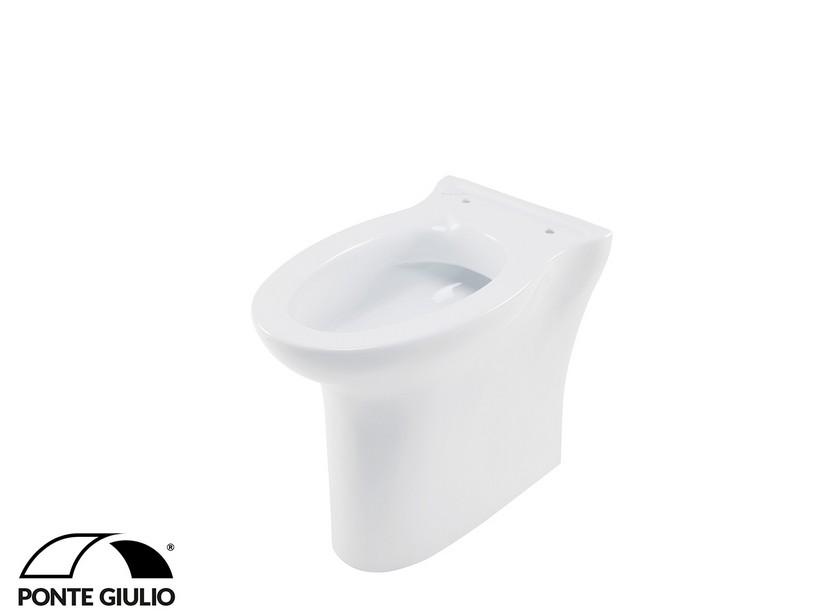 Stand-WC wandbündig für Behinderte Rossari2 H45 cm Weiß | IperCeramica