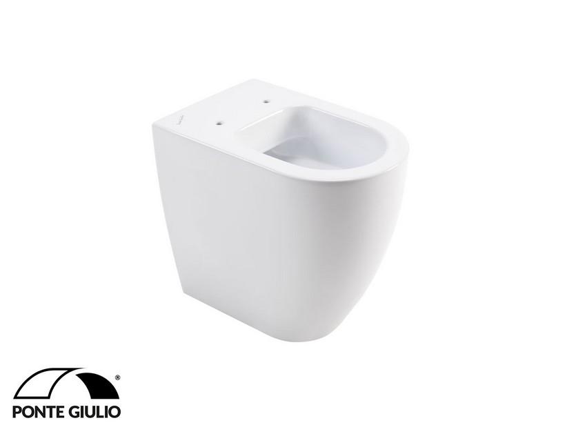 Behindertengerechtes Stand-WC wandbündig Acca50F Weiß | IperCeramica
