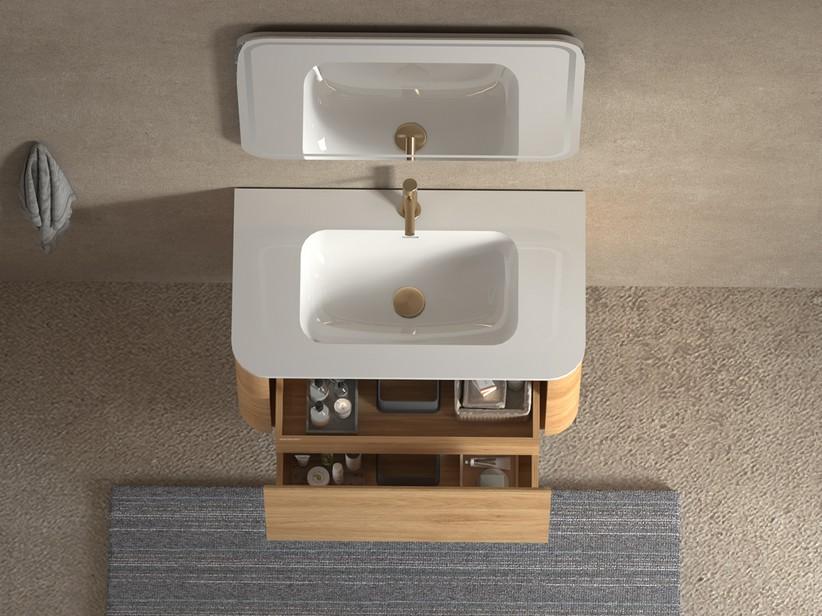 Unitop-Waschbecken Etna 80x46xH1,2 cm aus Keramik Weiß glänzend | IperCeramica