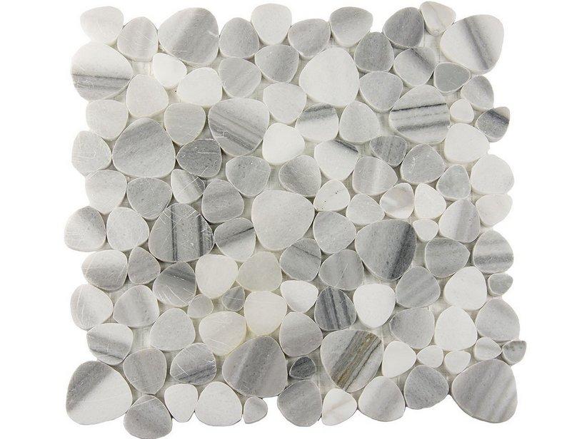 Mosaik aus Marmor Bubble Grey 32X32 Grau | IperCeramica