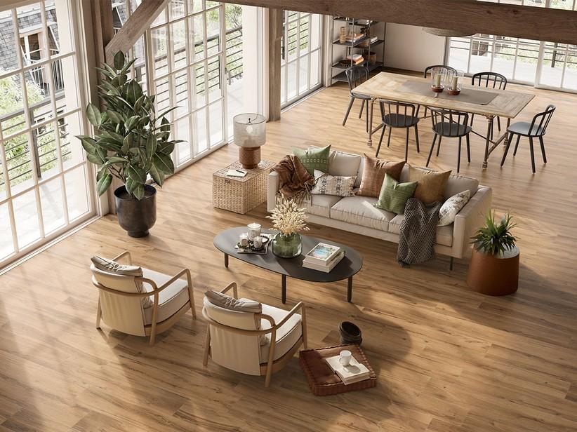 Fliese Mountain Brown 24x120 Feinsteinzeug Eichenholzoptik Braun | IperCeramica