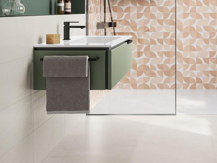 Wandfliese Move white 25x60 einfarbig Weiß Matt | IperCeramica