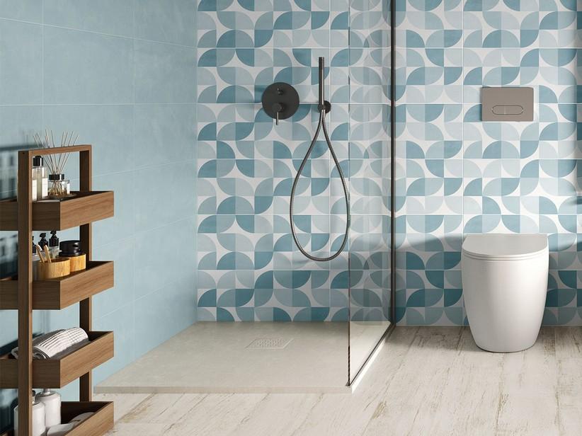 Wandfliese Move Sky 25x60 einfarbig Blau Matt | IperCeramica