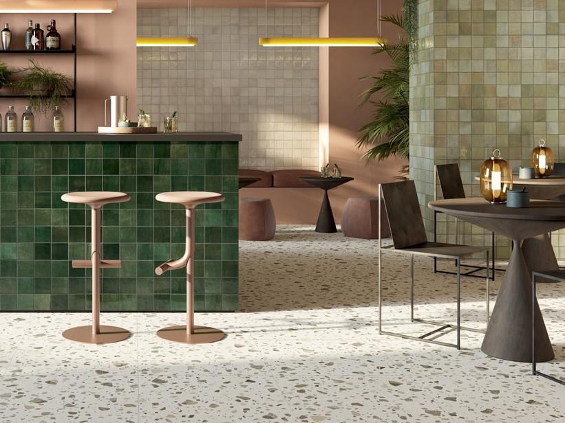 Fliese Must Frammenti Greige 60x60 Feinsteinzeug Terrazzo Optik | IperCeramica