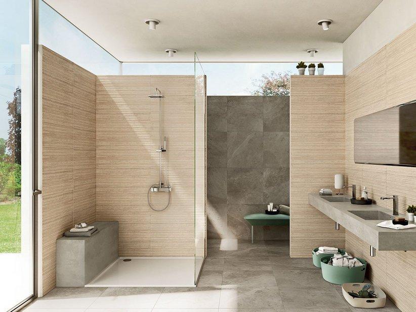 Wandfliese Mywood 3D Natural 25X75 Eichenholzoptik-Natur | IperCeramica