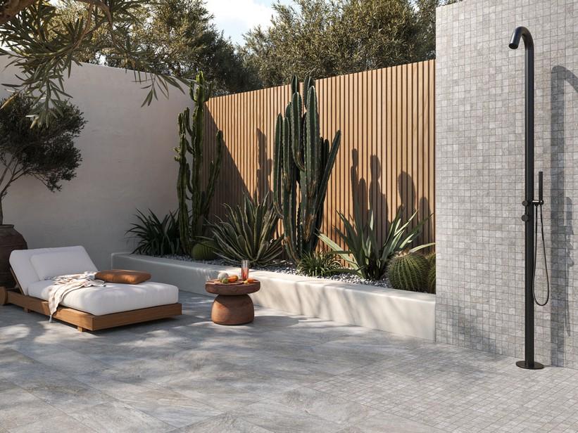 Fliese Nepal Grey 30,5x60,5 Feinsteinzeug mit der Optik von grauem Quarzit | IperCeramica
