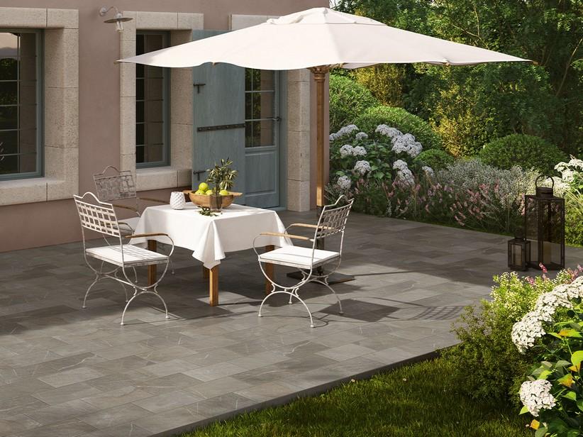 Fliese Nevada Grey 20,5x41,5 Feinsteinzeug für Außenbereich Steinoptik | IperCeramica