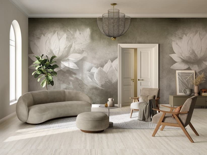 Blumen Tapete - Ninfea | IperCeramica