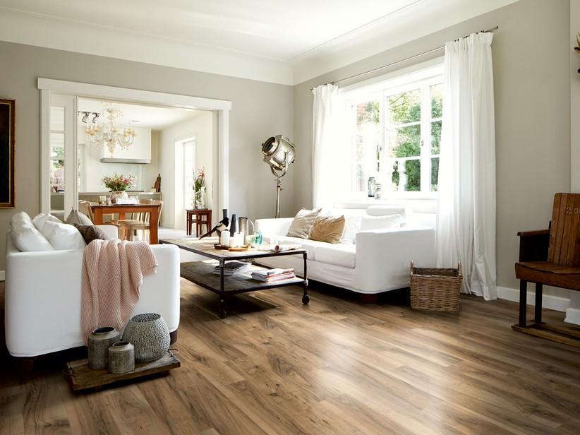 Wasserfester Laminatfußboden Noce Perganti Marrone AC4 | IperCeramica