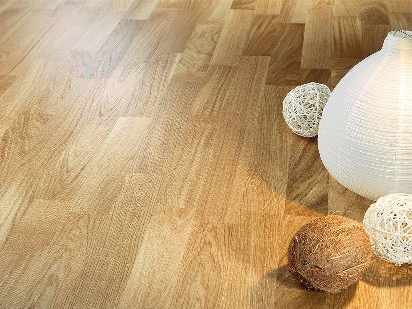 Parkett Eiche 3 Strip Natur Lackiert - Oak Matt Laquer | IperCeramica