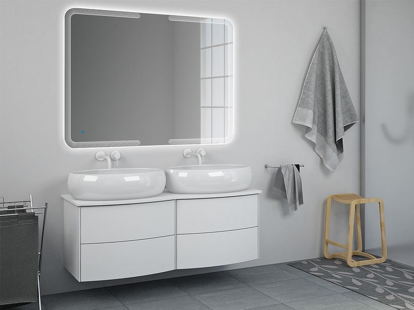 Badmöbel Olas 123 Unterteil und Platte Weiß Matt | IperCeramica