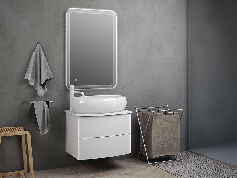 Badmöbel Olas 62 Unterteil und Platte Weiß Matt | IperCeramica