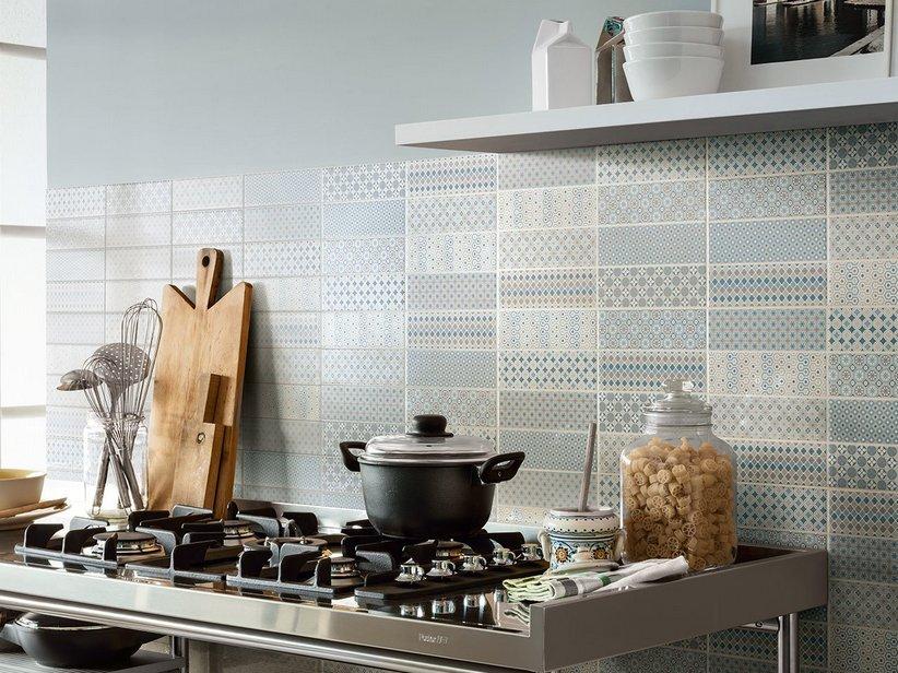 Wandfliese Pattern Blue 25X40 Geometrisch Blau | IperCeramica