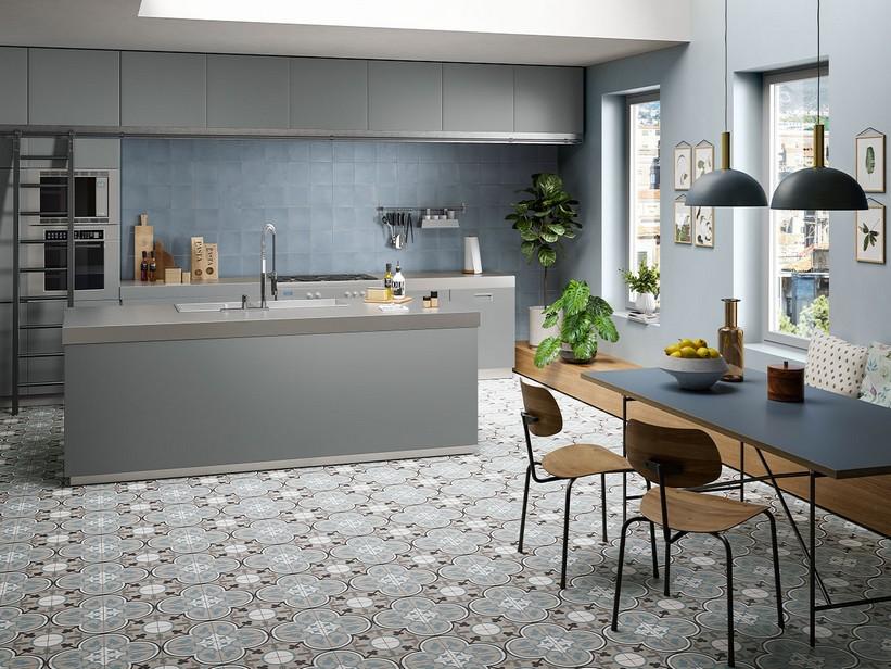 Fliese Interni Deco Avio 20X20 Feinsteinzeug Zementoptik Dekoriert | IperCeramica