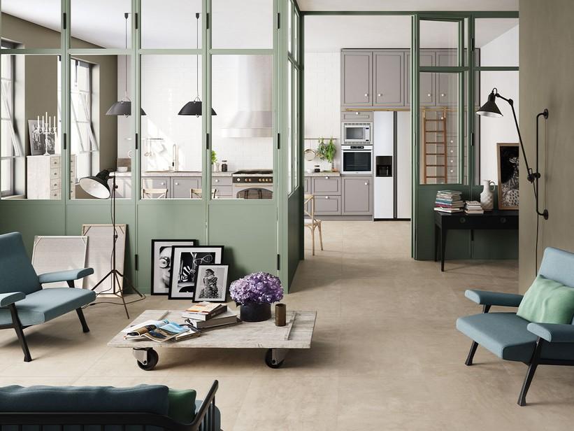 Fliese Must Taupe 60X120 Feinsteinzeug Zementoptik Beige | IperCeramica