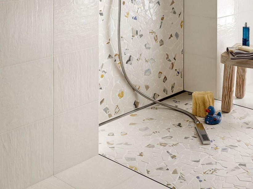 Fliese Salina Weiss 25X25 Feinsteinzeug Glänzend | IperCeramica