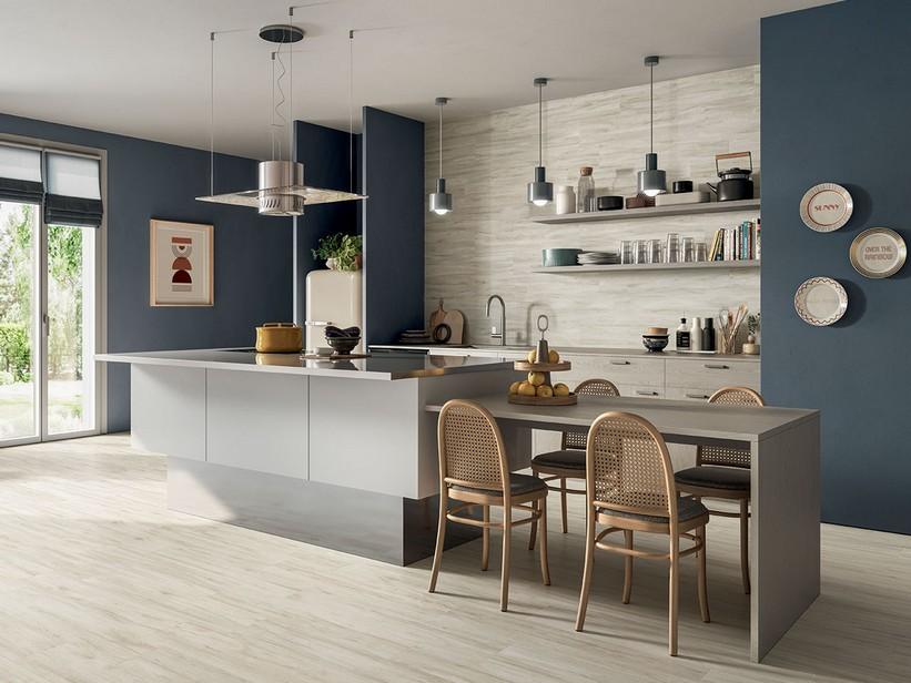 Fliese 3,5 mm dünn Slim Wood White 20X100 Feinsteinzeug Holzoptik Weiss | IperCeramica