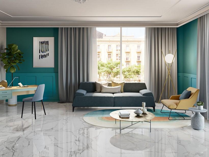 Fliese Ultrawhite 60X120 Feinsteinzeug Marmoroptik Glänzend Poliert Weiss | IperCeramica
